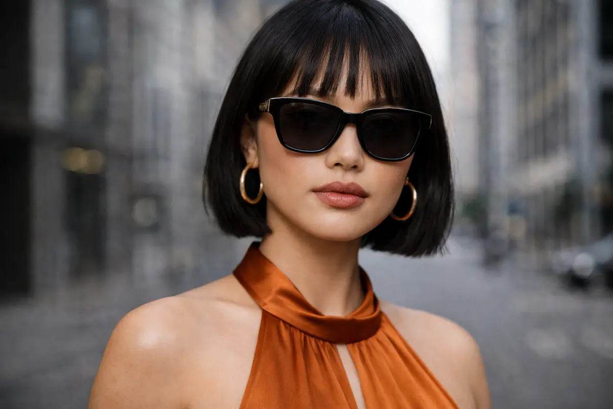 عینک آفتابی مناسب صورت گرد و تپل (فریم مستطیلی)