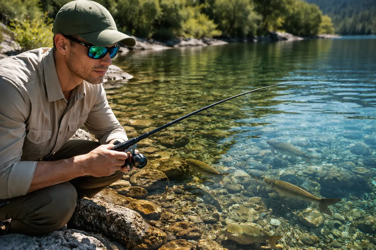 کاربرد عینک پلاریزه در ماهیگیری و دیدن عمق آب